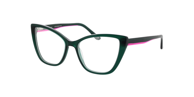 Jane Crystal Green & Crystal Pink AcetatEyeglass Frames von B24, Dreiviertelansicht