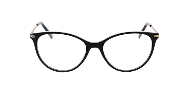 Lauren Black  &  Satin Gold AcetatEyeglass Frames von B24, Vorderansicht