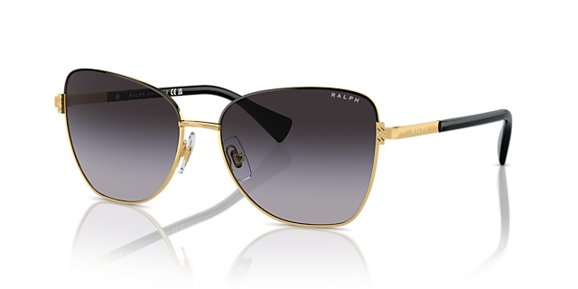 RA4146 Glänzendes Gold MetallSunglass Frames von B24, Dreiviertelansicht