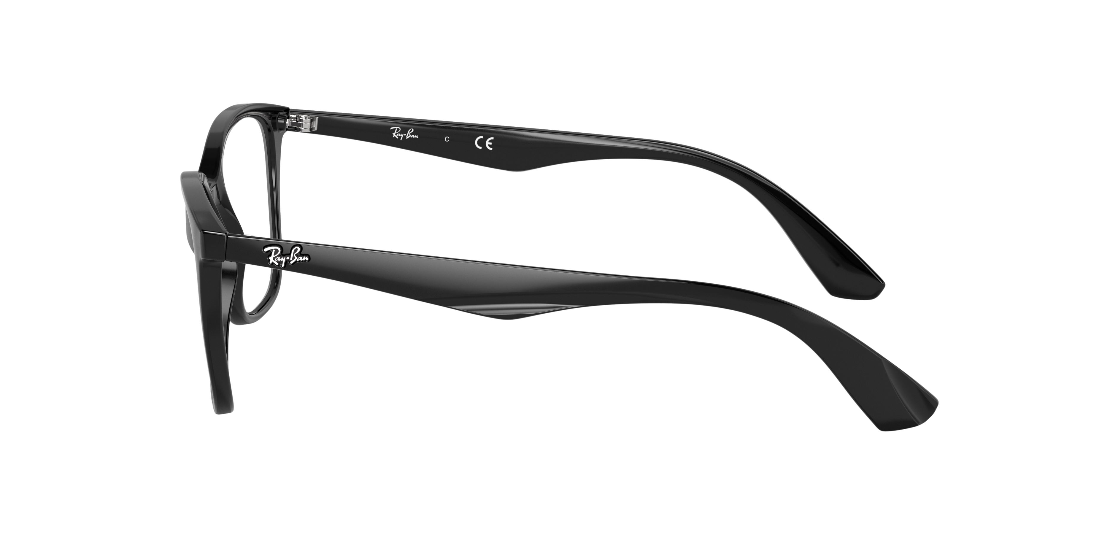 RB7066 Schwarz KunststoffEyeglass Frames von B24, Seitenansicht