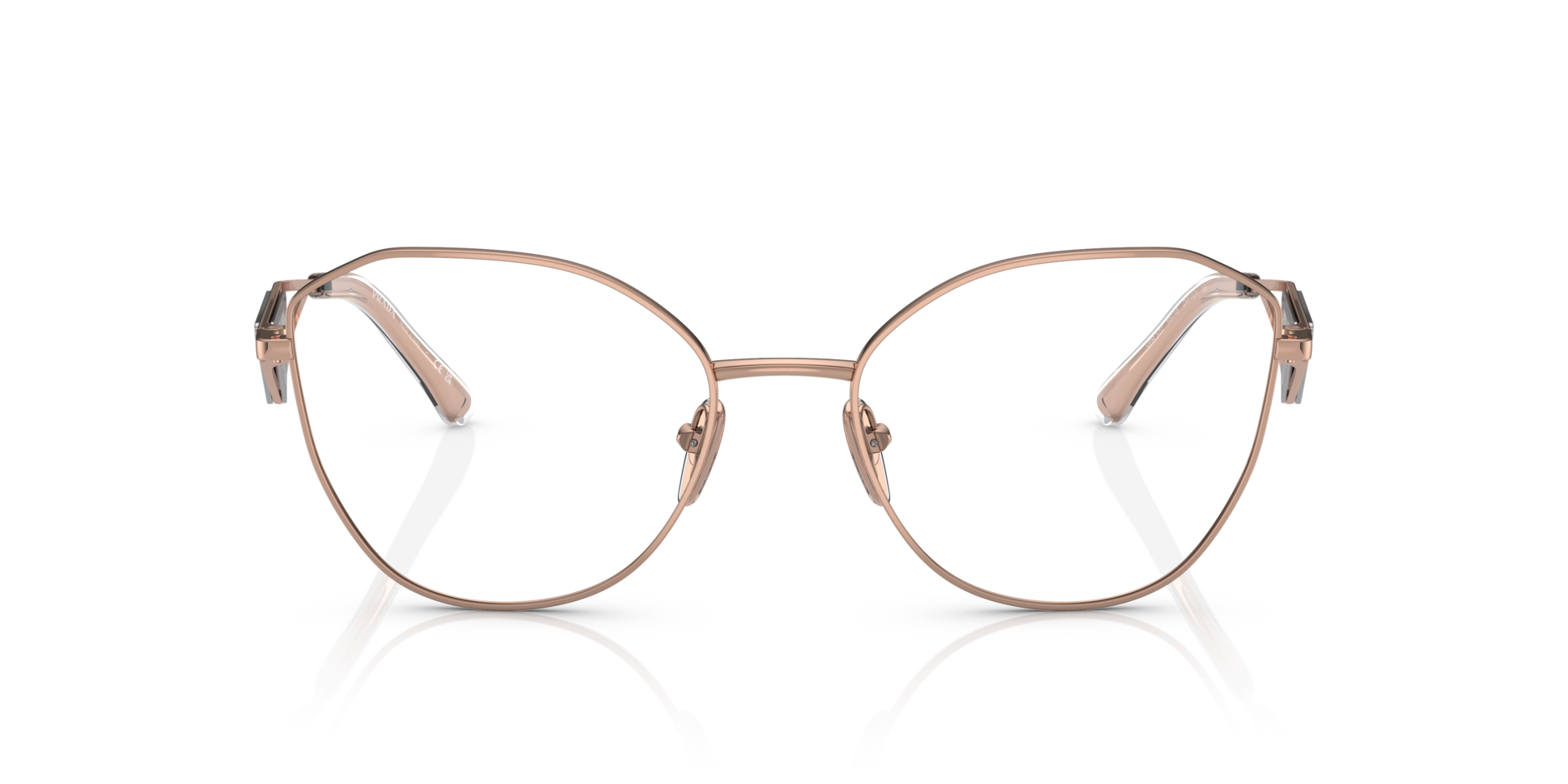 PR 52ZV Roségold MetallEyeglass Frames von B24, Vorderansicht