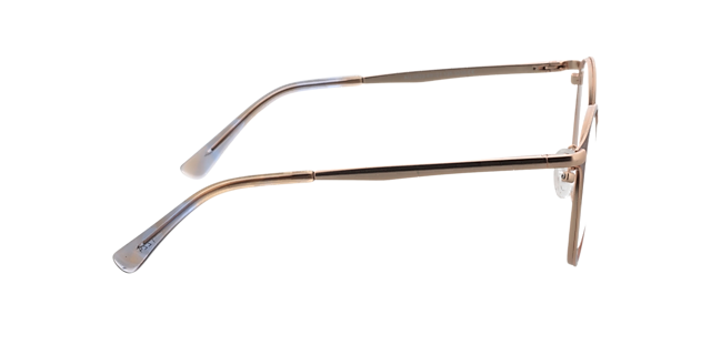 Nitra Bruin & mat roze goud MetaalEyeglass Frames van B24, Zijaanzicht