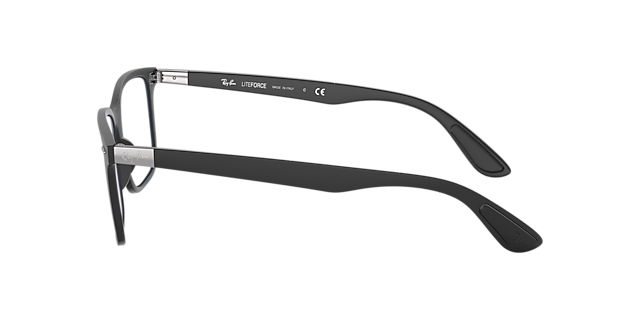 RB7144 Zwart KunststofEyeglass Frames van B24, Zijaanzicht