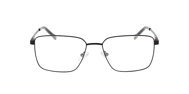 Derby Mattschwarz MetallEyeglass Frames von B24, Vorderansicht