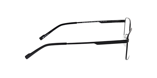 Derby Mattschwarz MetallEyeglass Frames von B24, Seitenansicht