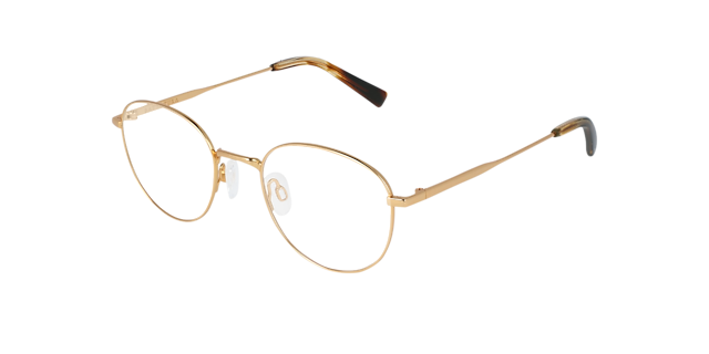 Luke Light Gold Titanium TitanEyeglass Frames von B24, Dreiviertelansicht