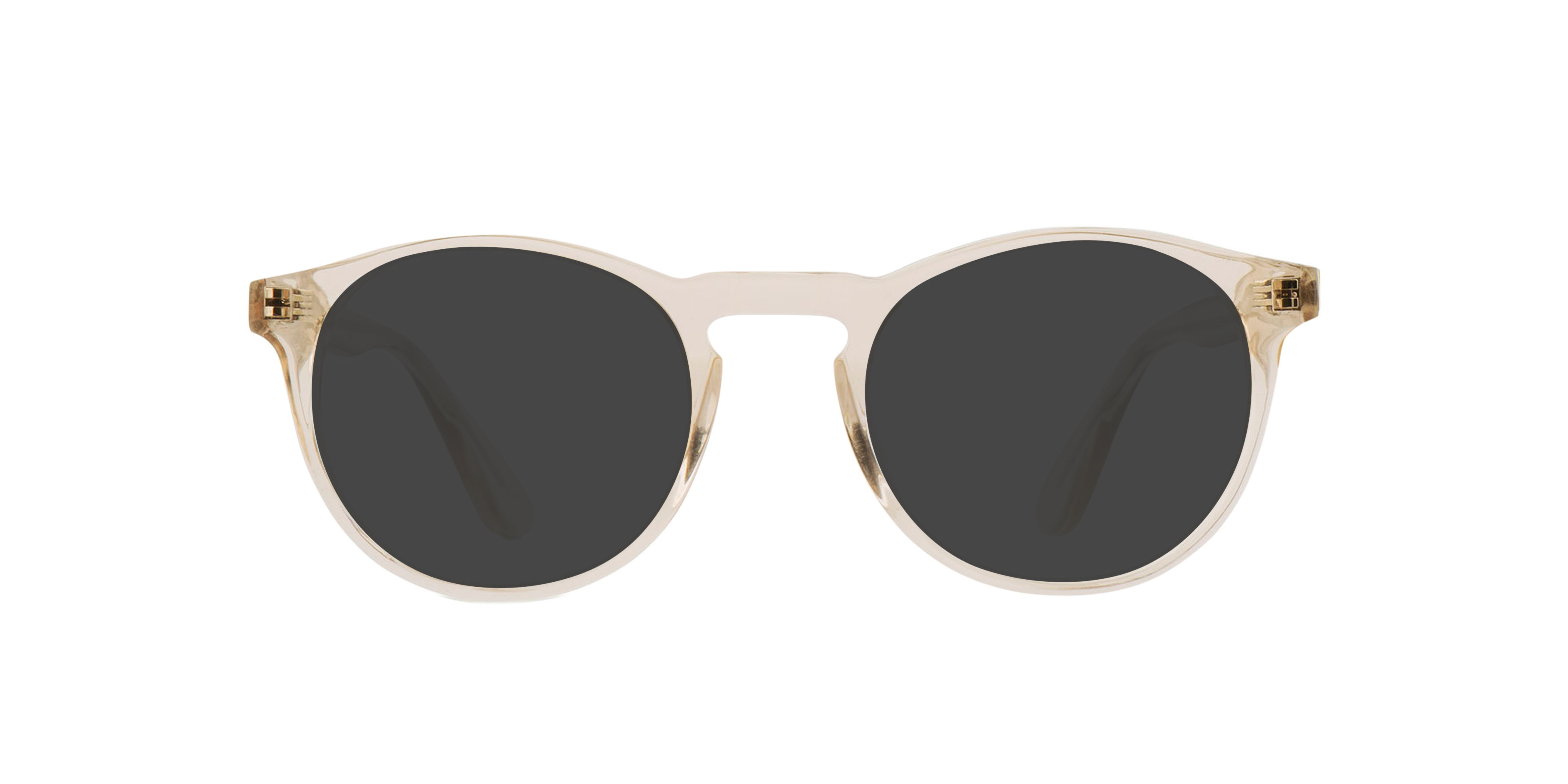 Steven S. Crystal Champagne AcetatEyeglass Frames von B24, mit getönten Gläsern