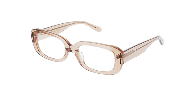 Maddy Crystal Maple Syrup AcetatEyeglass Frames von B24, Dreiviertelansicht