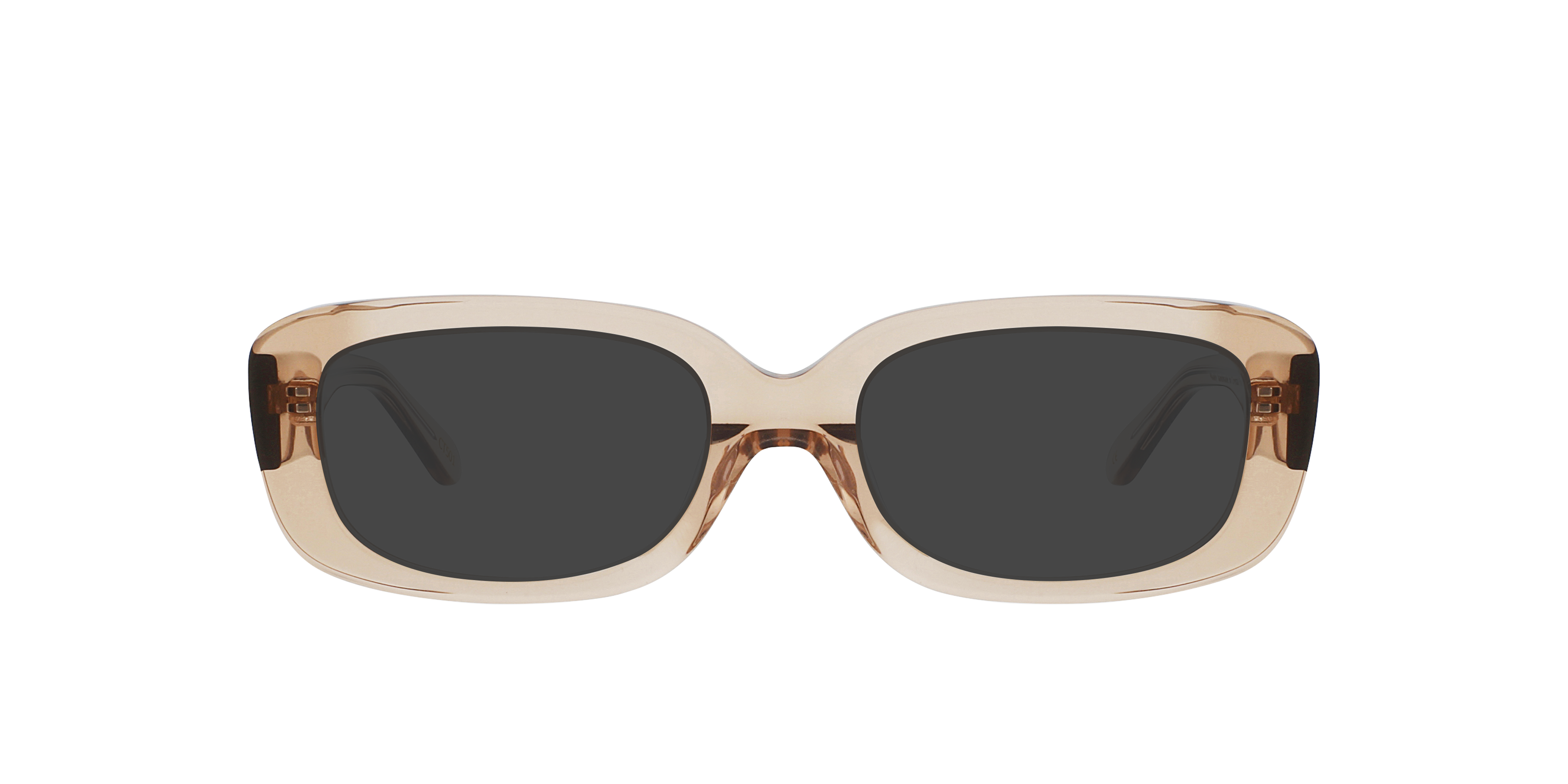 Maddy Crystal Maple Syrup AcetaatEyeglass Frames van B24, met getinte lenzen