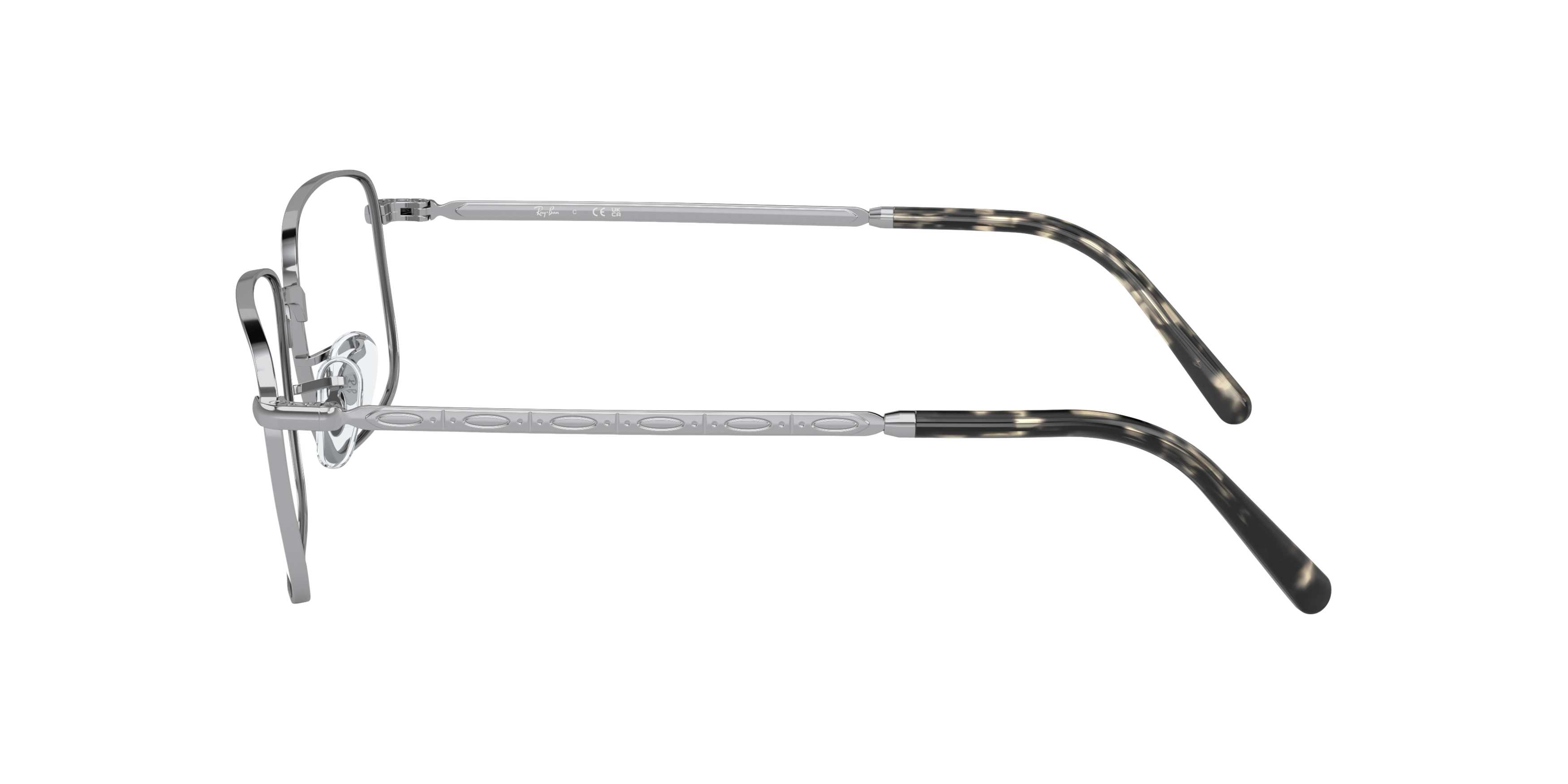 RB3717V Silber MetallEyeglass Frames von B24, Seitenansicht