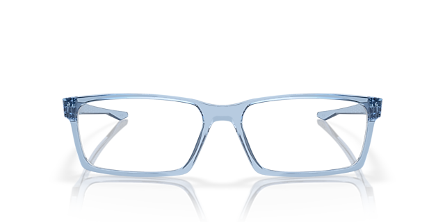 OVERHEAD Blau transparent KunststoffEyeglass Frames von B24, Vorderansicht