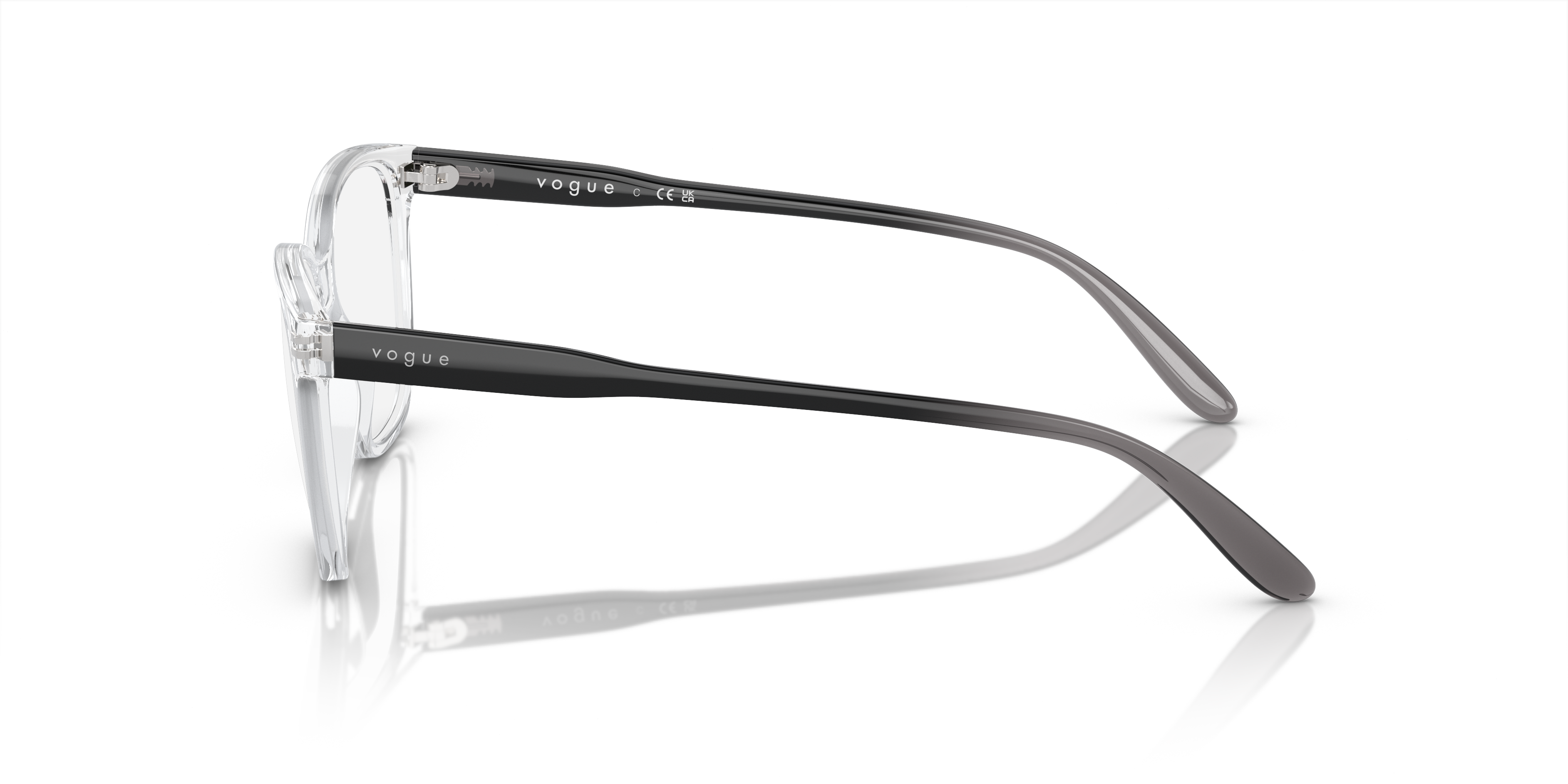 VO5518 Transparent KunststoffEyeglass Frames von B24, Seitenansicht