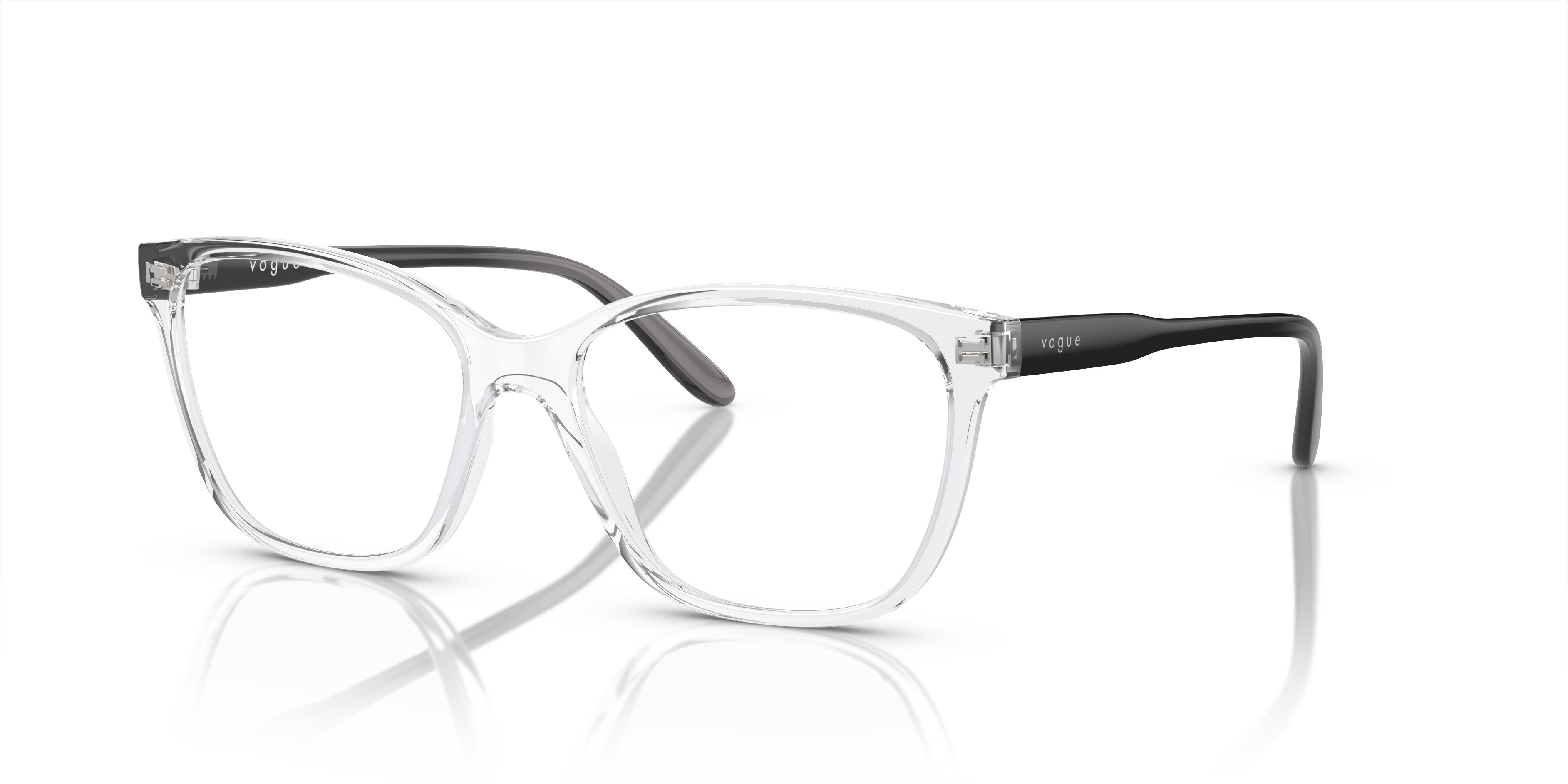 VO5518 Transparent KunststoffEyeglass Frames von B24, Dreiviertelansicht