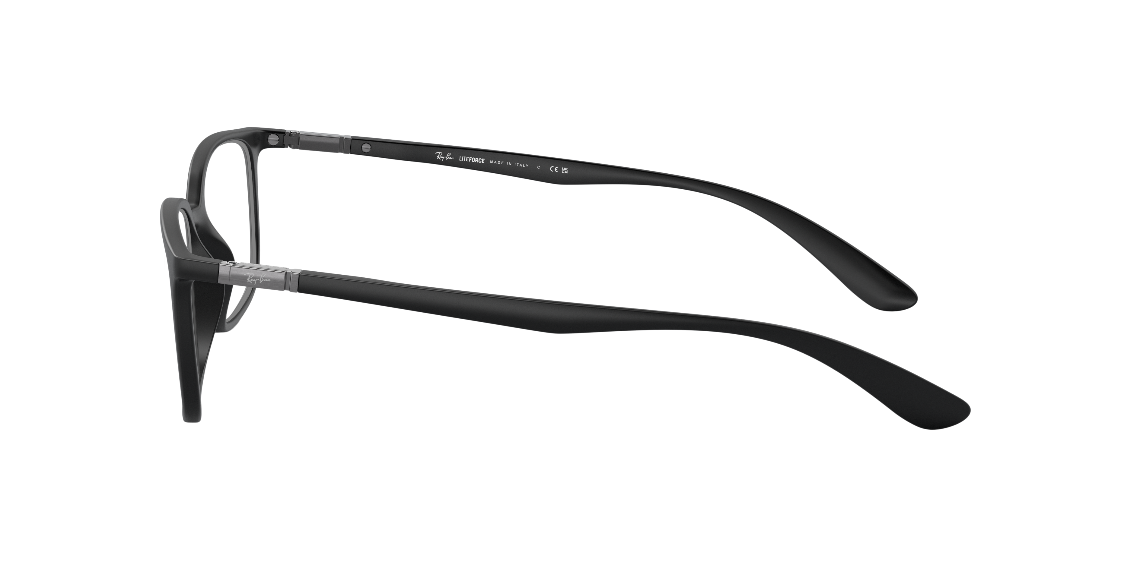 RB7208 Schwarz KunststoffEyeglass Frames von B24, Seitenansicht