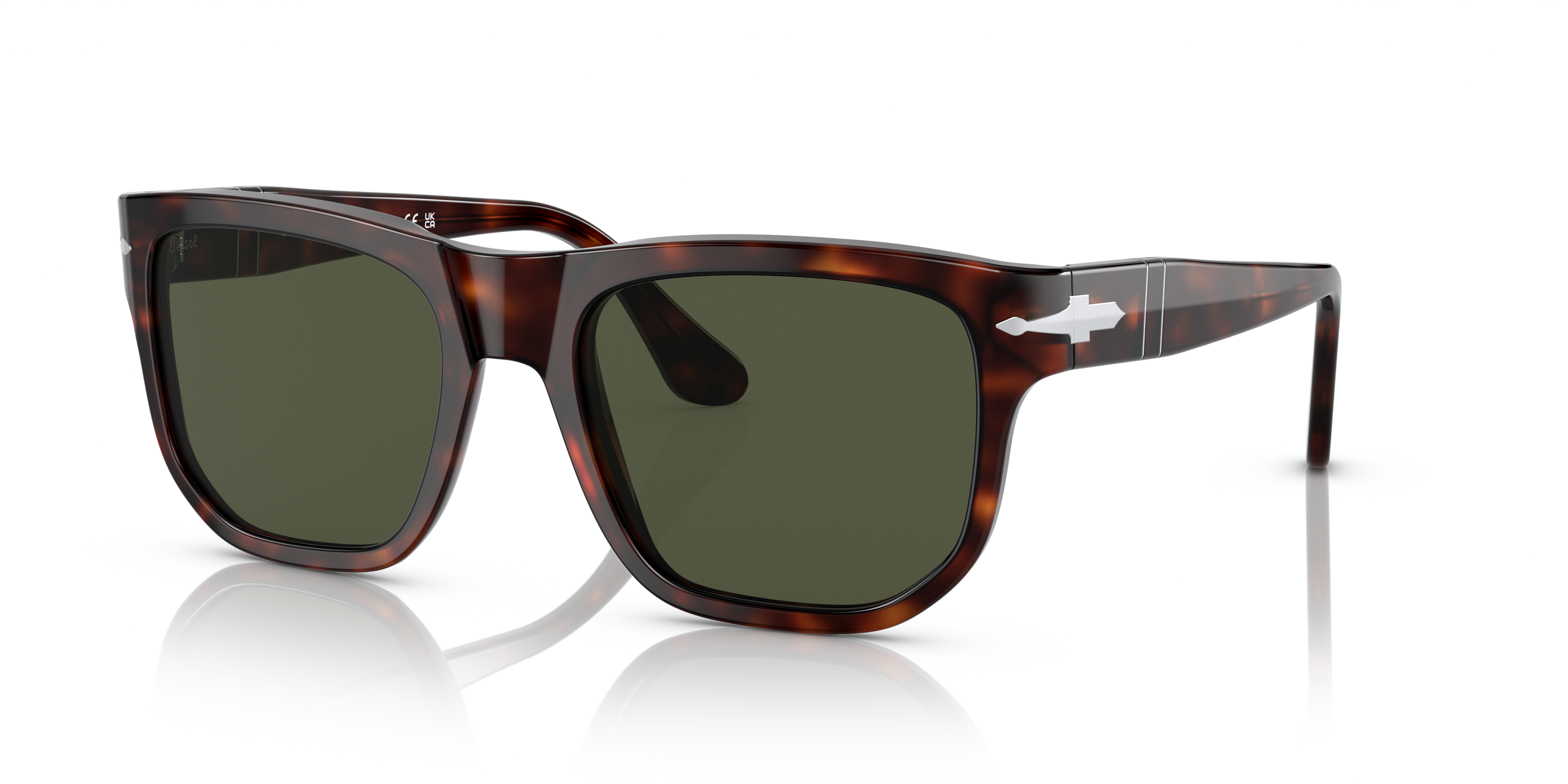 PO3306S Havana AcetatSunglass Frames von B24, Dreiviertelansicht