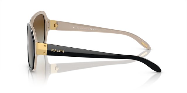 RA5138 Shiny Black On Nude AcetaatSunglass Frames van B24, Zijaanzicht