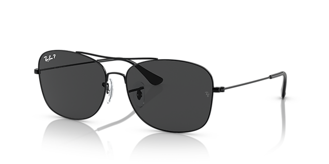 RB3799 Zwart MetaalSunglass Frames van B24, Hoekweergave