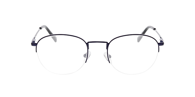 Belfast Matt Dark Blue MetaalEyeglass Frames van B24, Vooraanzicht