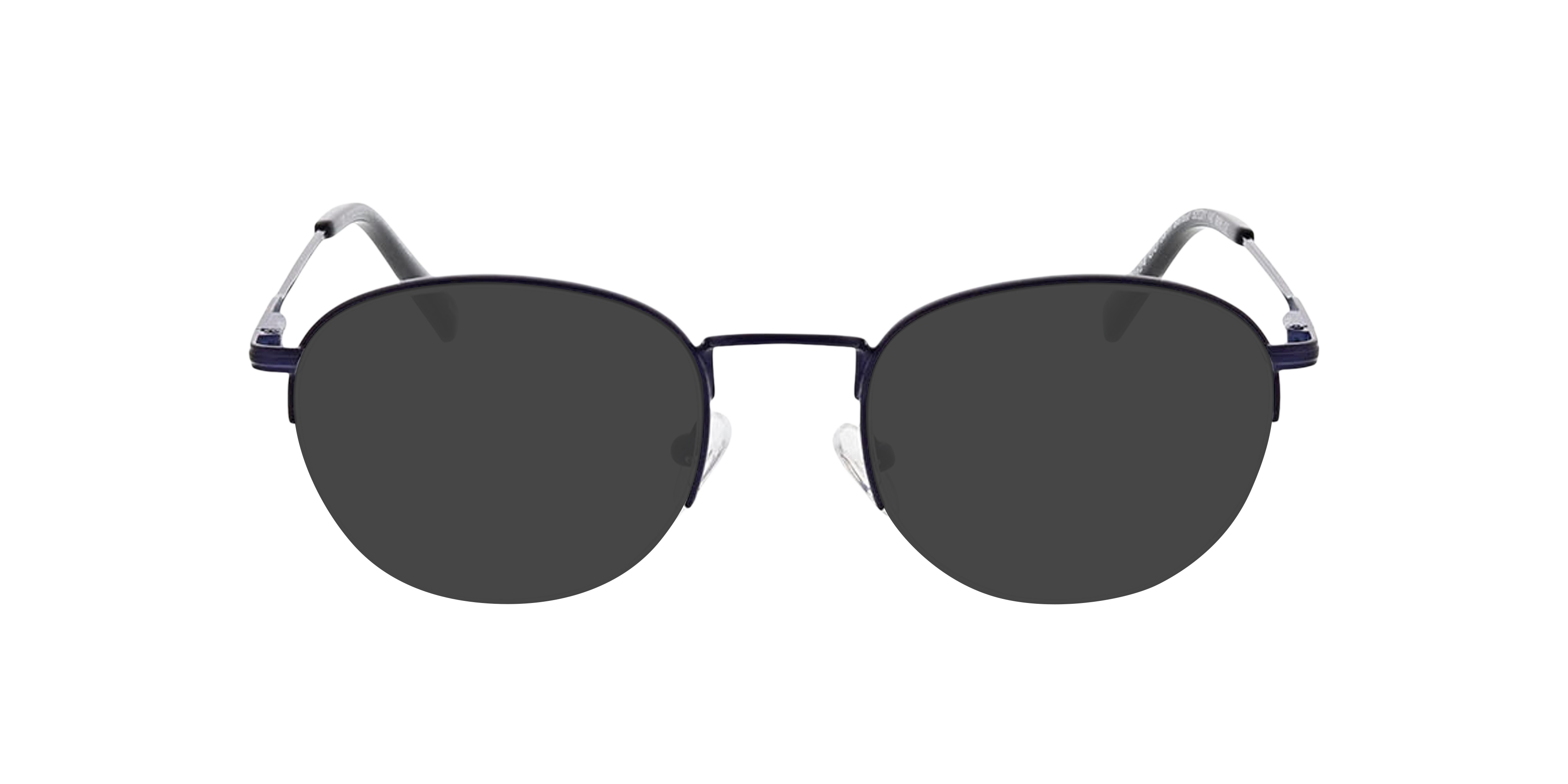 Belfast Matt Dark Blue MetaalEyeglass Frames van B24, met getinte lenzen