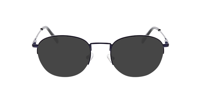 Belfast Matt Dark Blue MetaalEyeglass Frames van B24, met getinte lenzen