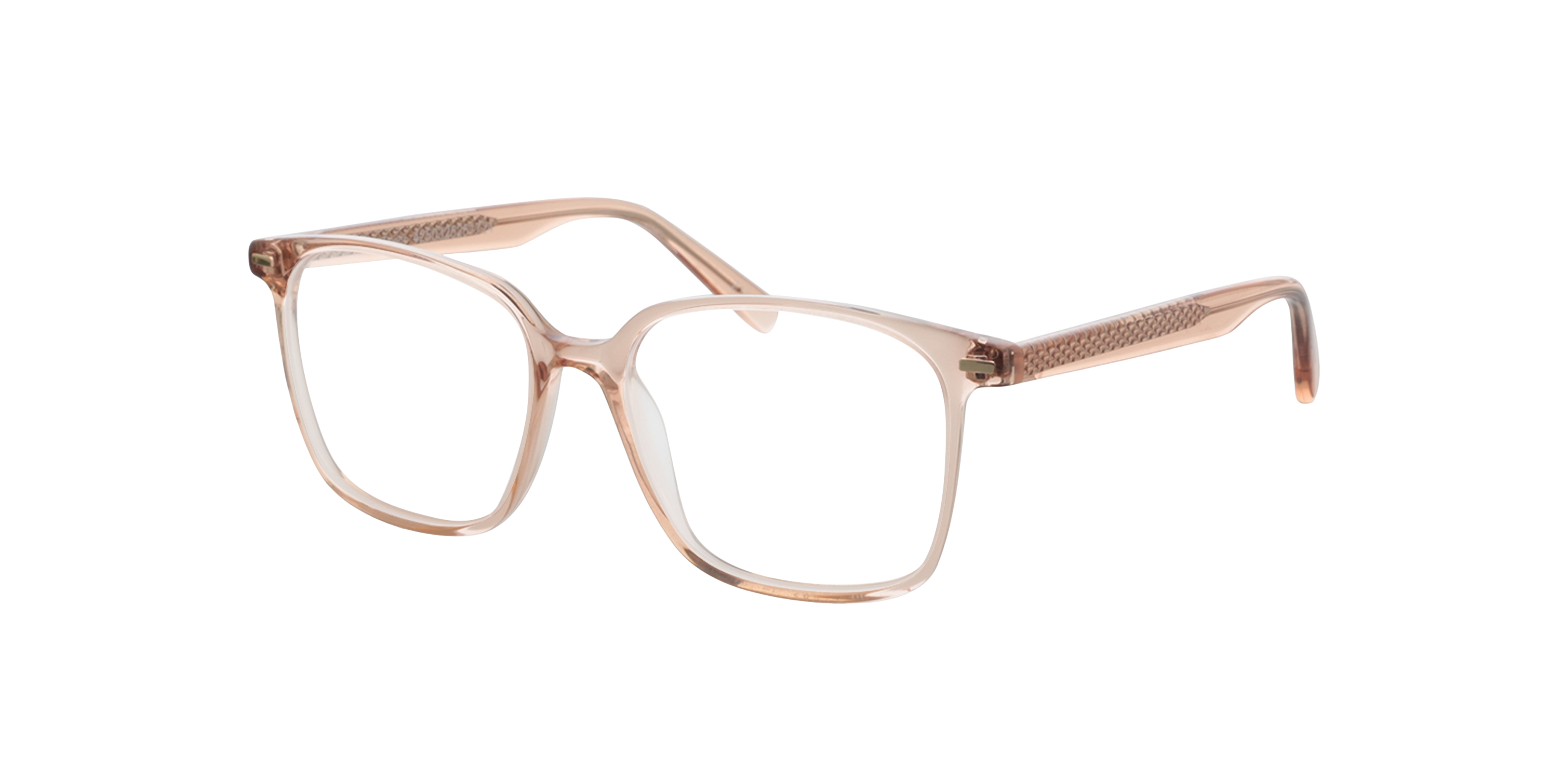 Taylor Kristal licht oranje AcetaatEyeglass Frames van B24, Hoekweergave