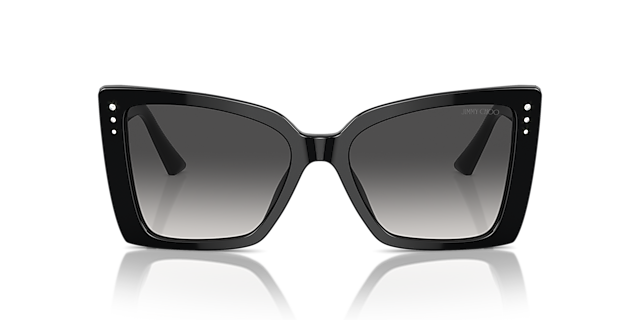 JC5001B Schwarz AcetatSunglass Frames von B24, Vorderansicht