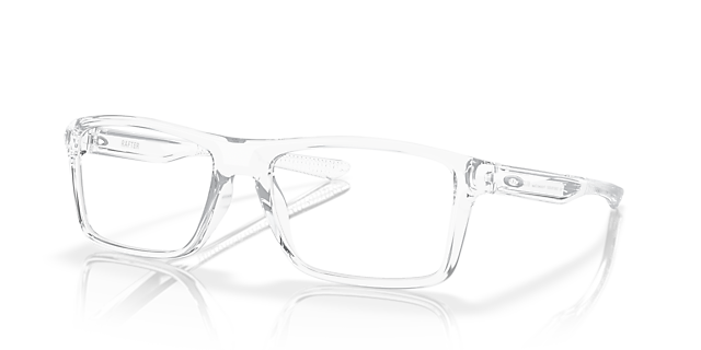 Rafter Transparent glänzend KunststoffEyeglass Frames von B24, Dreiviertelansicht