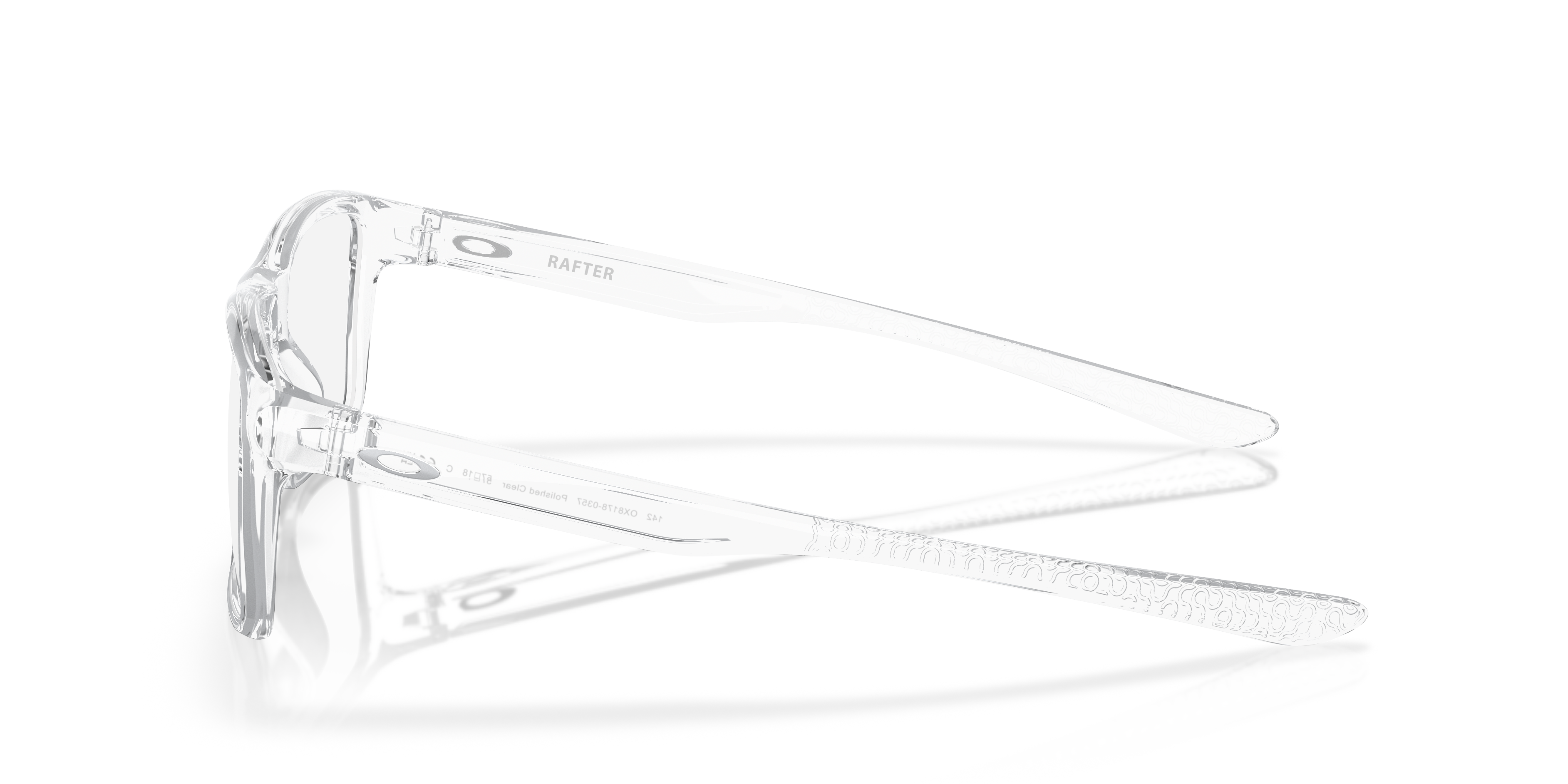 Rafter Transparent glänzend KunststoffEyeglass Frames von B24, Seitenansicht