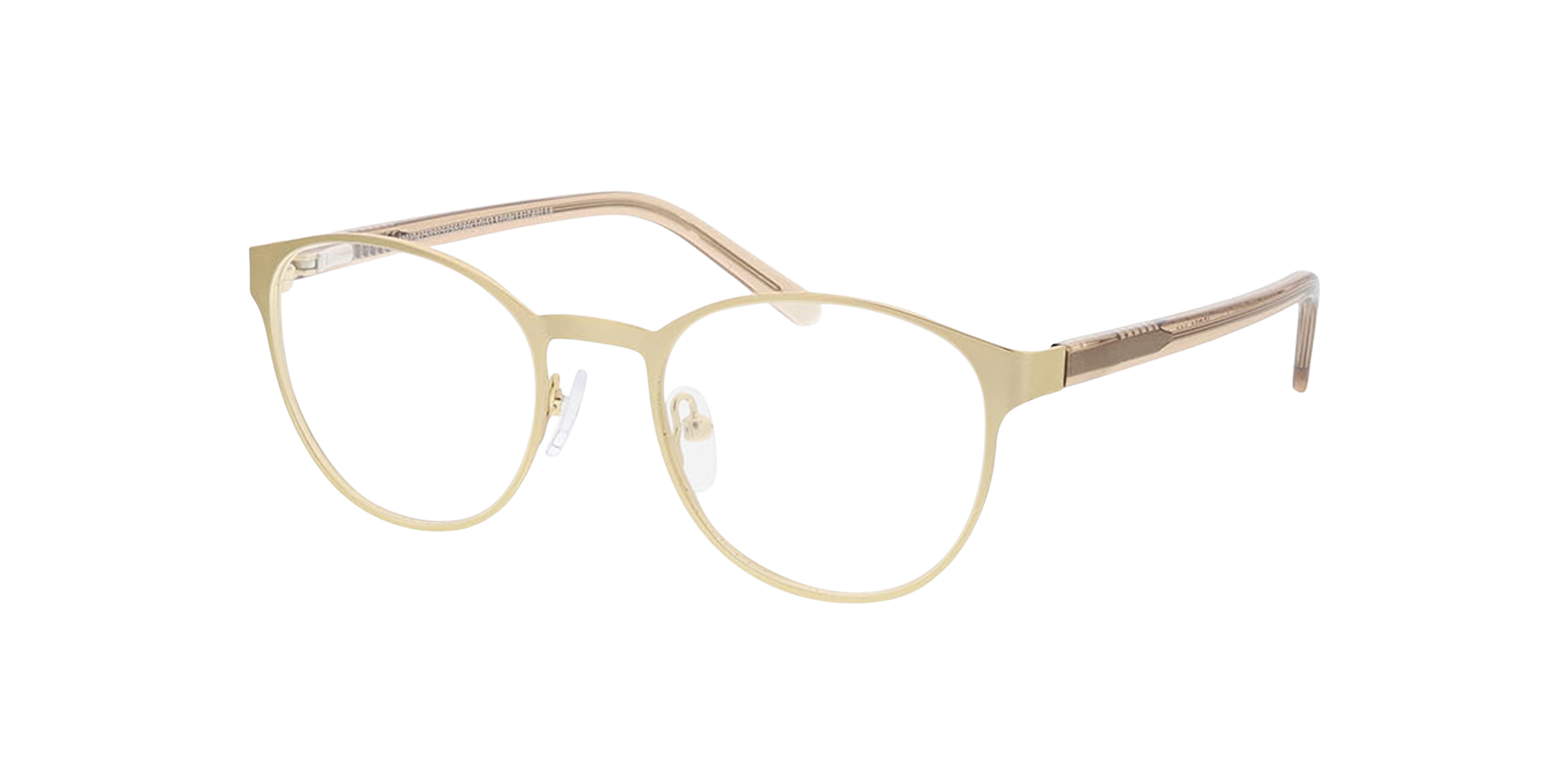 Lima Matt Gold MetallEyeglass Frames von B24, Dreiviertelansicht