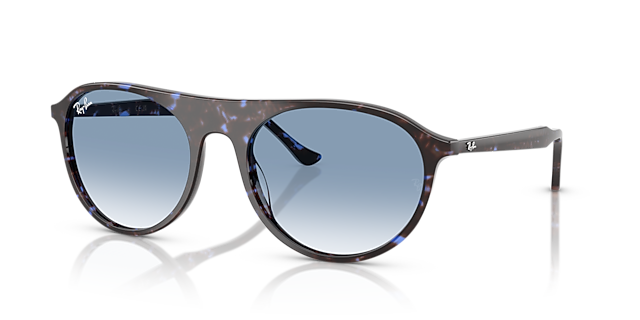 RB2215 Havana Blue Turtle AcetaatSunglass Frames van B24, Hoekweergave