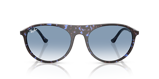 RB2215 Havana Blue Turtle AcetaatSunglass Frames van B24, Vooraanzicht