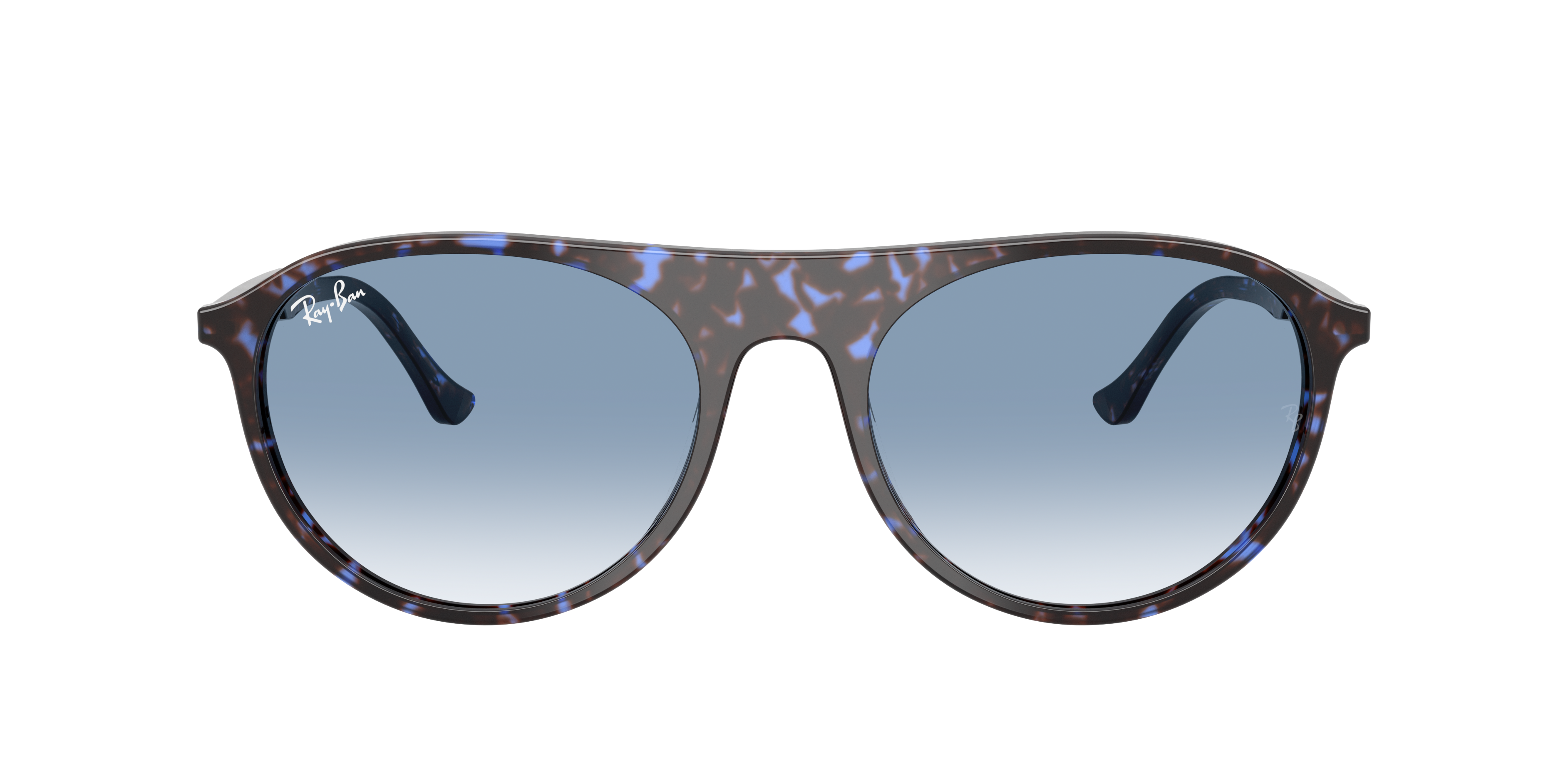 RB2215 Havana Blue Turtle AcetaatSunglass Frames van B24, met getinte lenzen