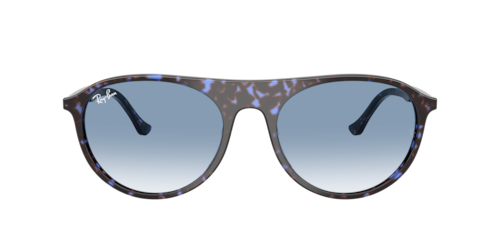 Ray-Ban - RB2215, Havana Blue Turtle/Black, Größe: Large