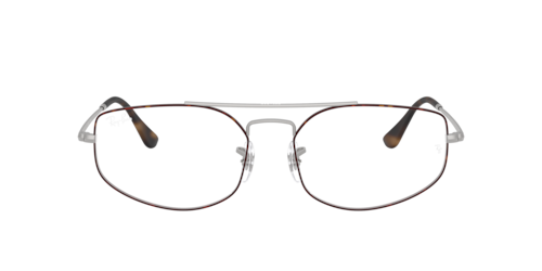 Ray-Ban - RB6545, Matte Havana On Matte Silver/Matte Havana On Matte Arista Gold, Größe: Large