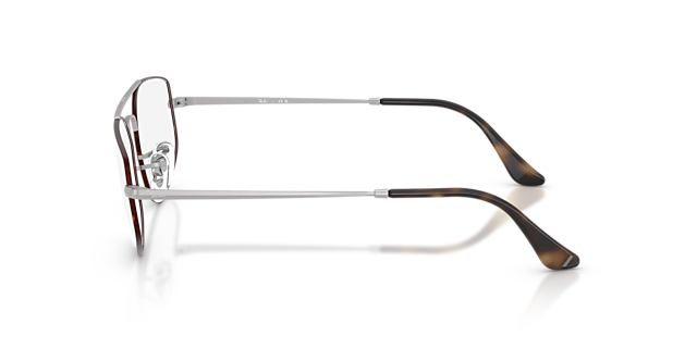 Explorer V Optics Matte Havana On Matte Silver MetallEyeglass Frames von B24, Seitenansicht