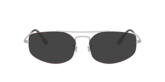 Explorer V Optics Matte Havana On Matte Silver MetallEyeglass Frames von B24, mit getönten Gläsern