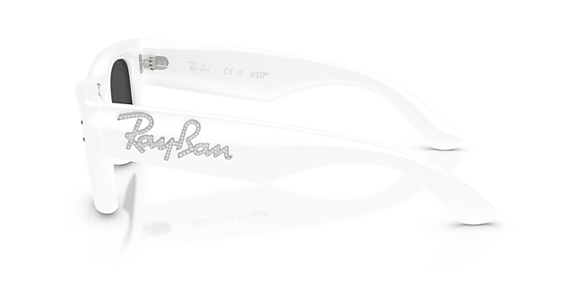 RB4940B White & Strass KunststoffSunglass Frames von B24, Seitenansicht