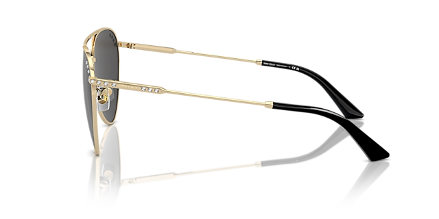 JC4002B Hellgold MetallSunglass Frames von B24, Seitenansicht