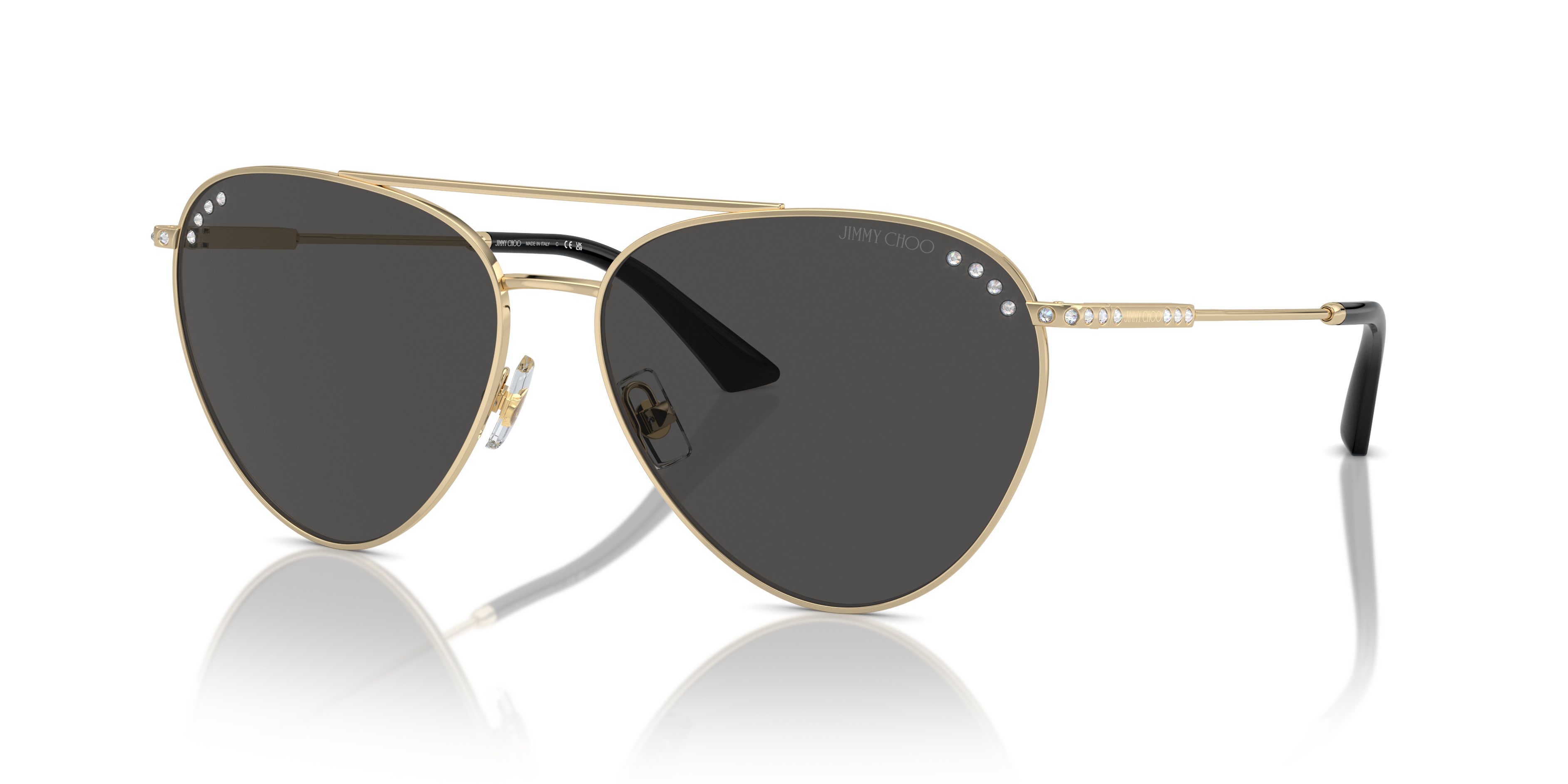 JC4002B Lichtgoud MetaalSunglass Frames van B24, Hoekweergave