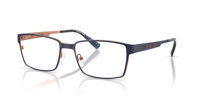 MK3107 Navy MetallEyeglass Frames von B24, Dreiviertelansicht