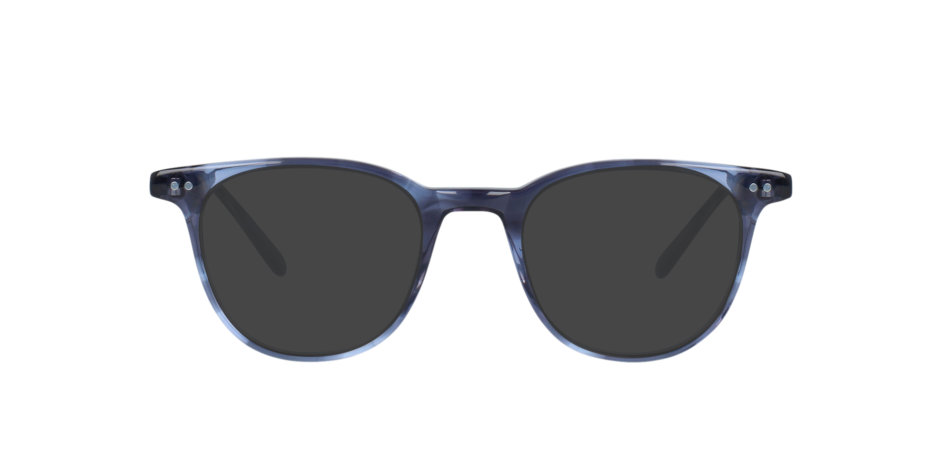 Burton Crystal Smokey Prussian AcetatEyeglass Frames von B24, mit getönten Gläsern