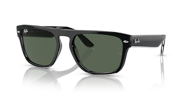 RB4407 Schwarz transparent KunststoffSunglass Frames von B24, Dreiviertelansicht