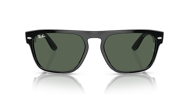 RB4407 Schwarz transparent KunststoffSunglass Frames von B24, Vorderansicht