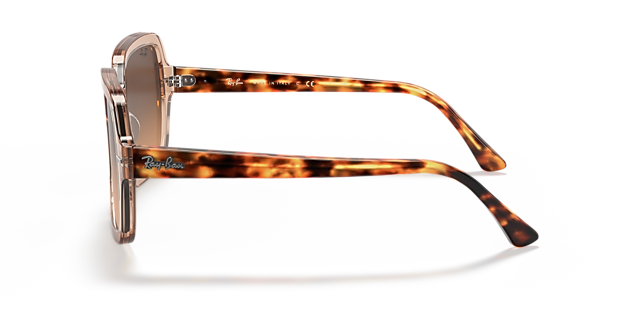 RB2188 Transparant bruin AcetaatSunglass Frames van B24, Zijaanzicht