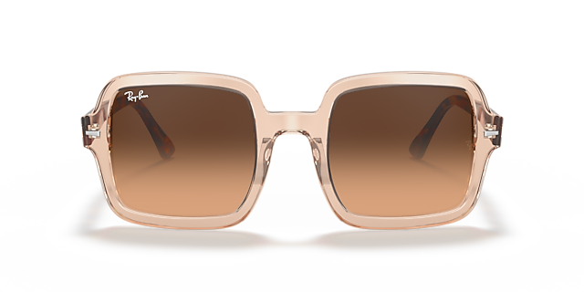 RB2188 Transparant bruin AcetaatSunglass Frames van B24, Vooraanzicht