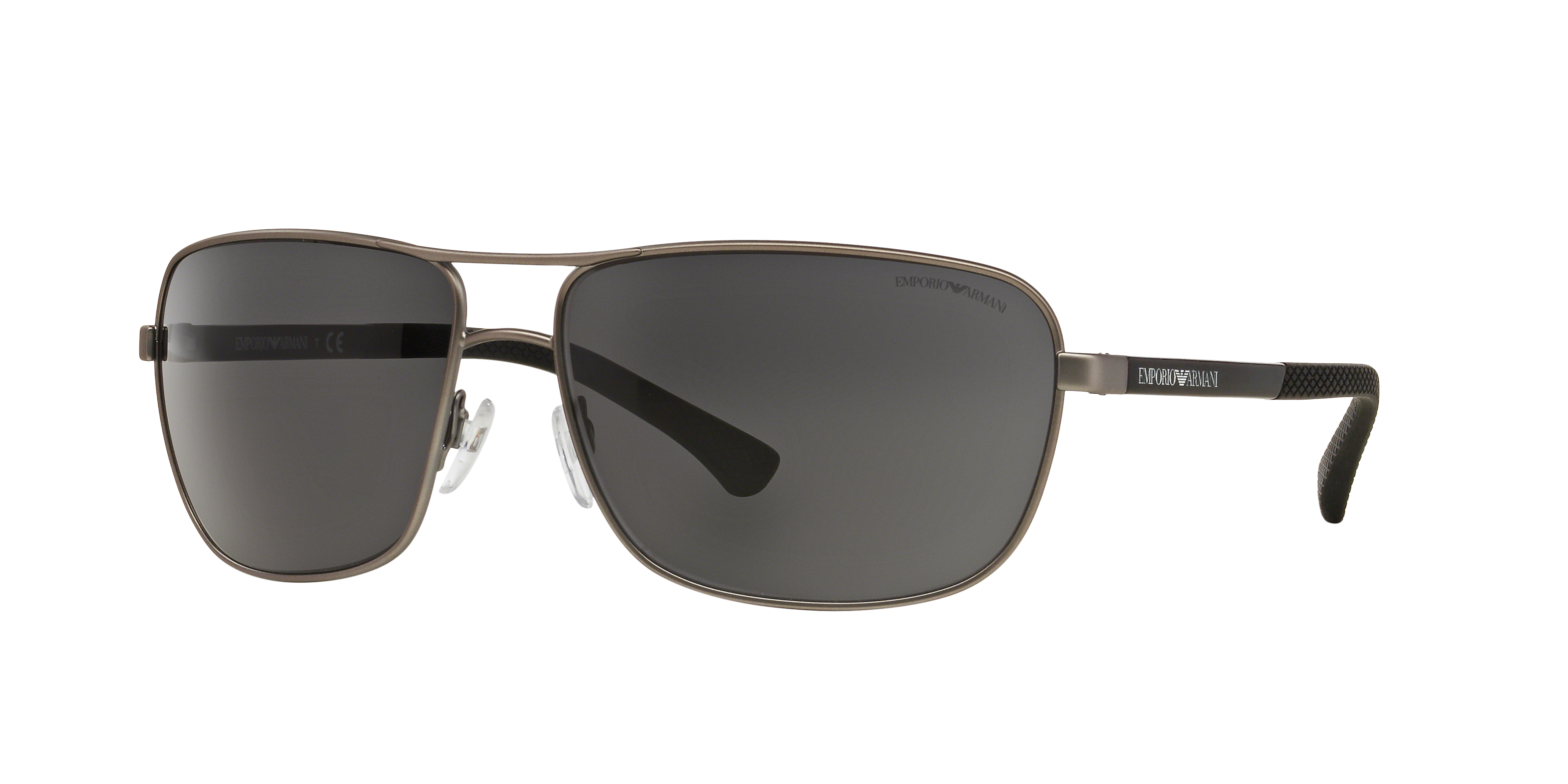 EA2033 Rubber staalgrijs MetaalSunglass Frames van B24, Hoekweergave