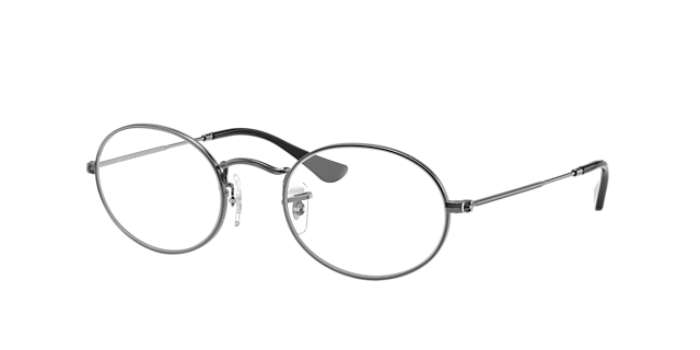 RB3547V Gunmetal MetallEyeglass Frames von B24, Dreiviertelansicht