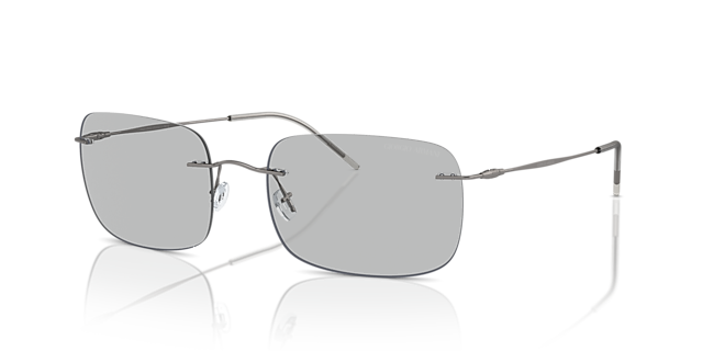 AR1512M Mat Staalgrijs MetaalSunglass Frames van B24, Hoekweergave