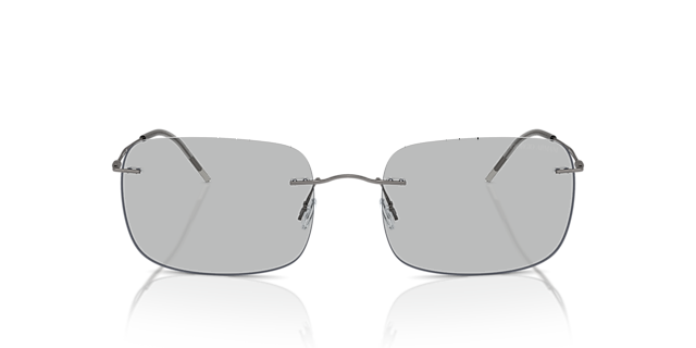 AR1512M Mat Staalgrijs MetaalSunglass Frames van B24, Vooraanzicht