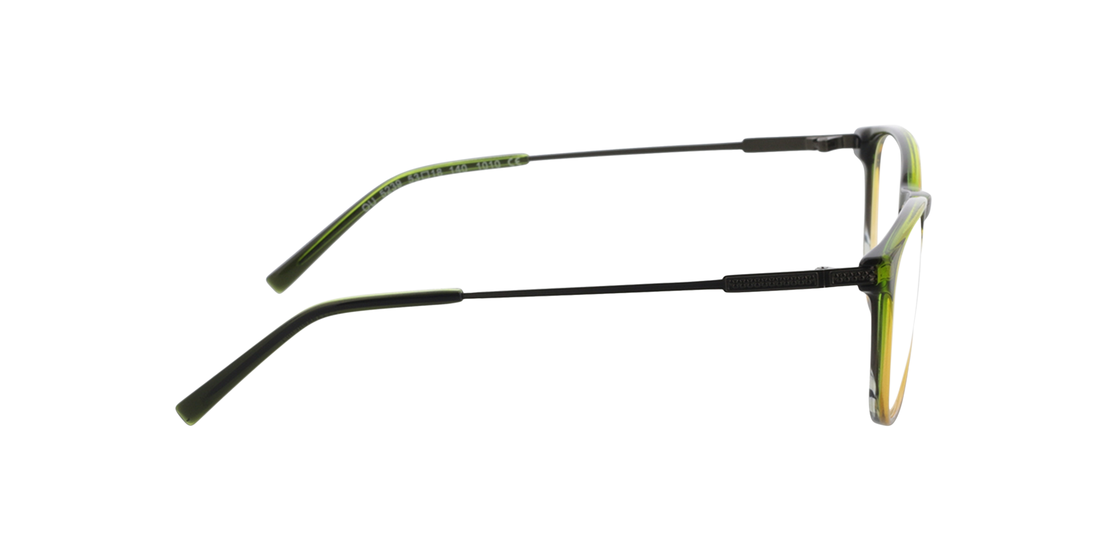 Dustin Gradiënt kaki  &  kaki AcetaatEyeglass Frames van B24, Zijaanzicht